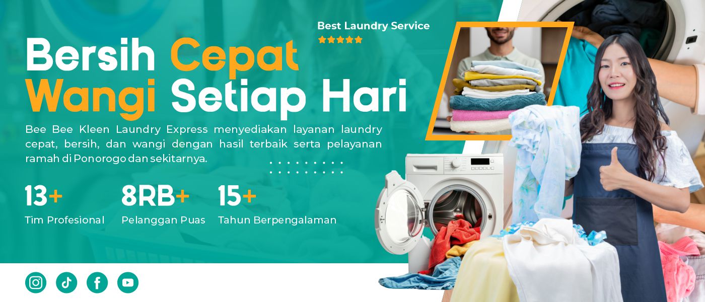 Bee Bee Kleen Laundry Exprees Banner